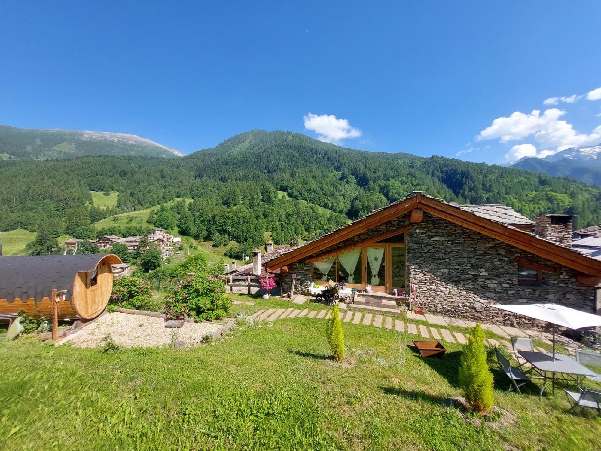 Casalpaca B&B Con Sauna A Prali Villa Buitenkant foto